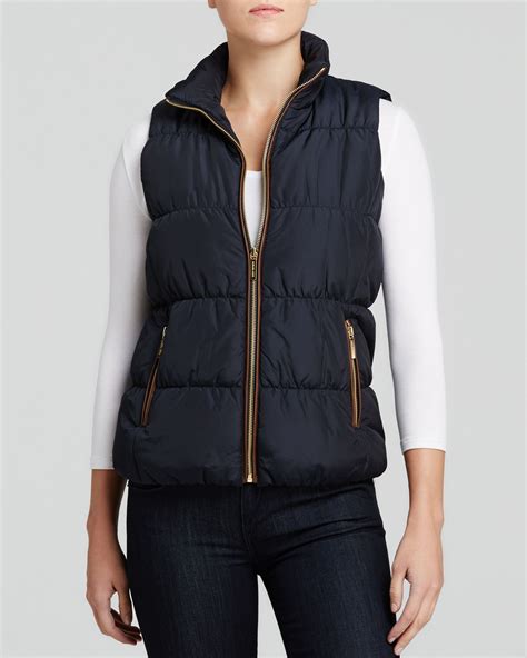 michael kors hooded vest womens|quilted puffer vest with bib.